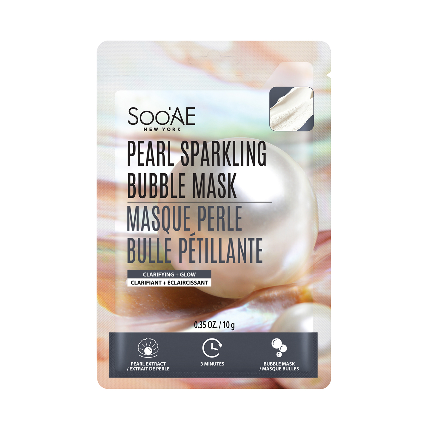 mønt Læs Savvy Pearl Sparkling Bubble Mask - Clean & Green Beauty